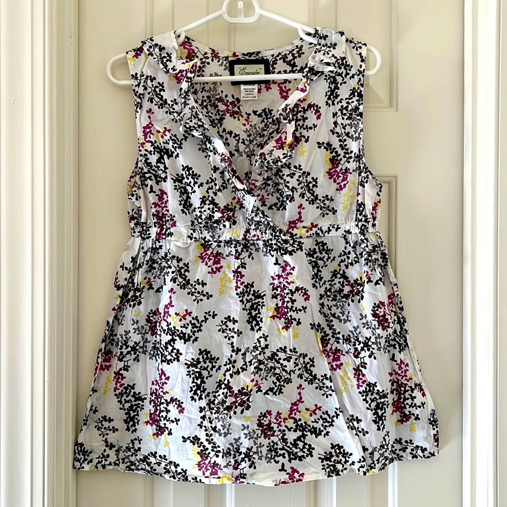 Emmelee Sleeveless Floral Blouse